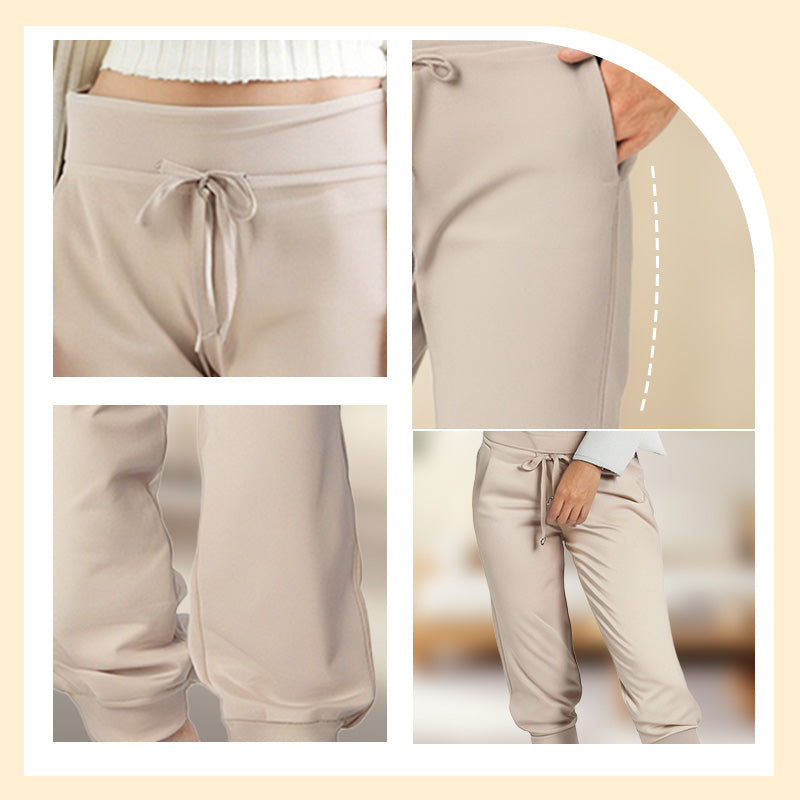 🎁Letzter Tag 50% Rabatt🔥Damen 2025 Ultraweiche Lounge Capri Jogger Sweathose Sport Yoga mit Taschen (JETZT 2 KAUFEN UND VERSANDKOSTENFREI ERHALTEN!!!)