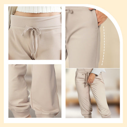 🎁Letzter Tag 50% Rabatt🔥Damen 2025 Ultraweiche Lounge Capri Jogger Sweathose Sport Yoga mit Taschen (JETZT 2 KAUFEN UND VERSANDKOSTENFREI ERHALTEN!!!)
