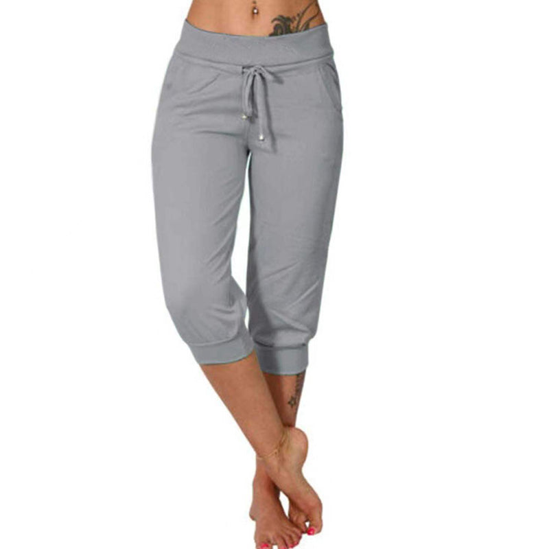 🎁Letzter Tag 50% Rabatt🔥Damen 2025 Ultraweiche Lounge Capri Jogger Sweathose Sport Yoga mit Taschen (JETZT 2 KAUFEN UND VERSANDKOSTENFREI ERHALTEN!!!)