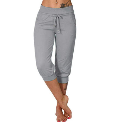 🎁Letzter Tag 50% Rabatt🔥Damen 2025 Ultraweiche Lounge Capri Jogger Sweathose Sport Yoga mit Taschen (JETZT 2 KAUFEN UND VERSANDKOSTENFREI ERHALTEN!!!)