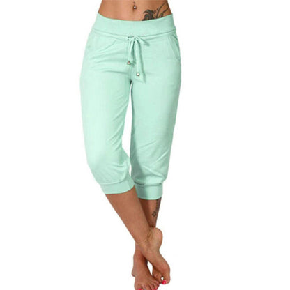 🎁Letzter Tag 50% Rabatt🔥Damen 2025 Ultraweiche Lounge Capri Jogger Sweathose Sport Yoga mit Taschen (JETZT 2 KAUFEN UND VERSANDKOSTENFREI ERHALTEN!!!)