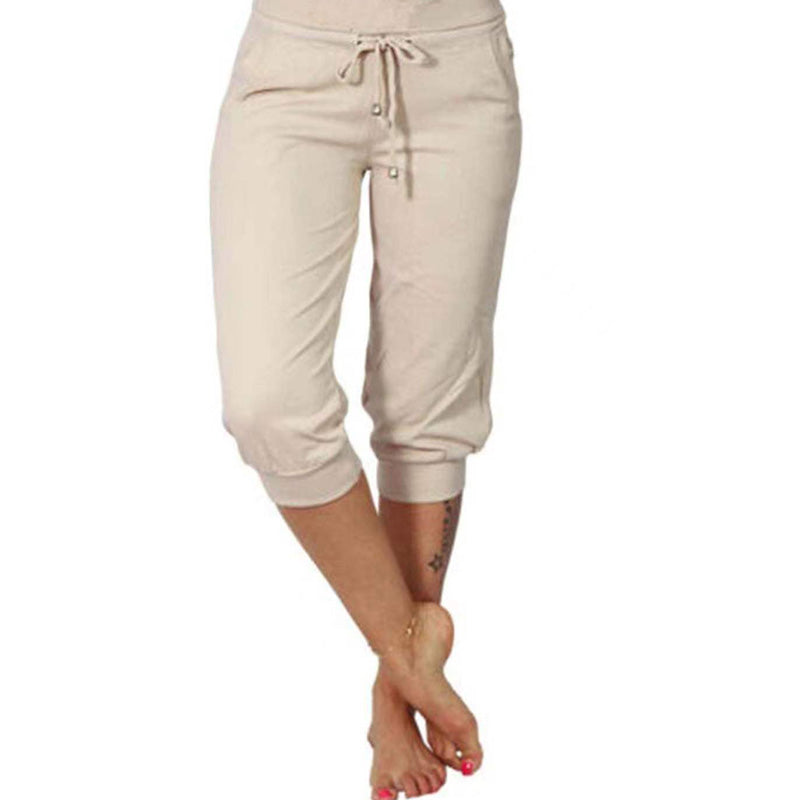 🎁Letzter Tag 50% Rabatt🔥Damen 2025 Ultraweiche Lounge Capri Jogger Sweathose Sport Yoga mit Taschen (JETZT 2 KAUFEN UND VERSANDKOSTENFREI ERHALTEN!!!)