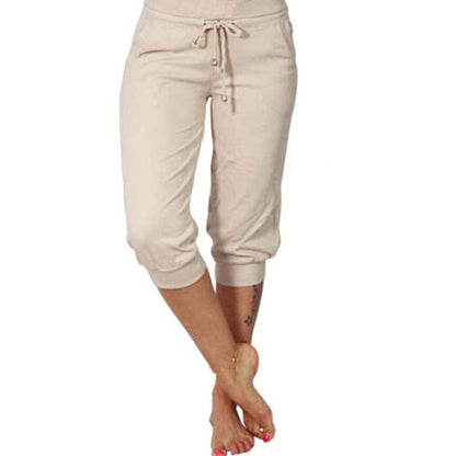 🎁Letzter Tag 50% Rabatt🔥Damen 2025 Ultraweiche Lounge Capri Jogger Sweathose Sport Yoga mit Taschen (JETZT 2 KAUFEN UND VERSANDKOSTENFREI ERHALTEN!!!)