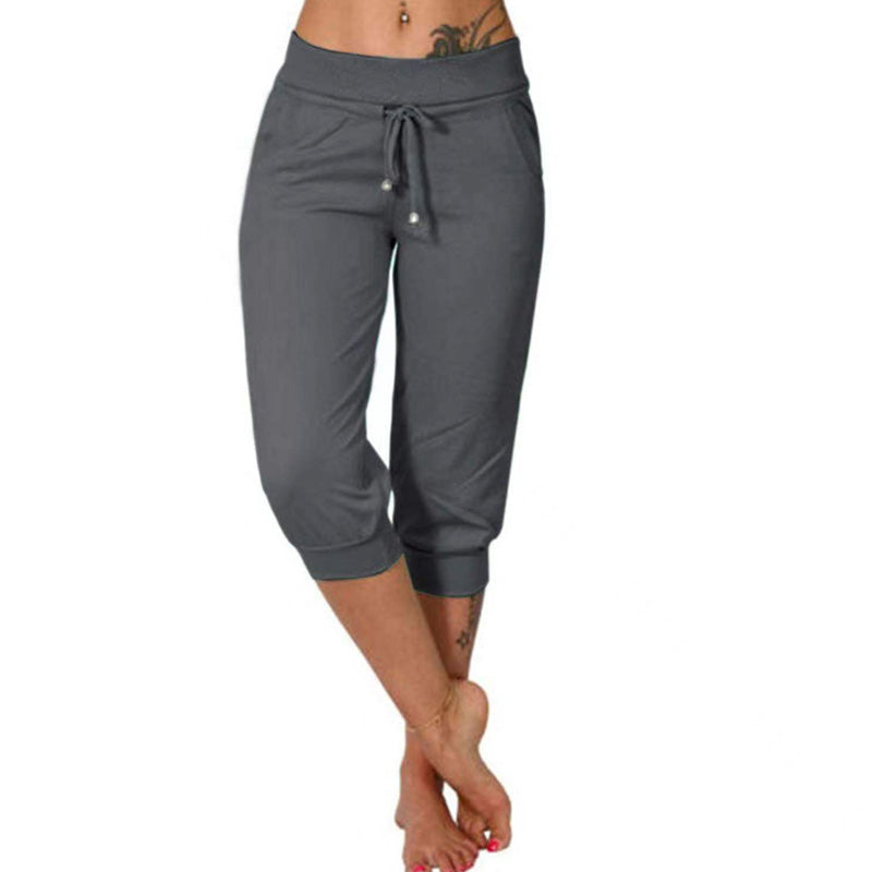 🎁Letzter Tag 50% Rabatt🔥Damen 2025 Ultraweiche Lounge Capri Jogger Sweathose Sport Yoga mit Taschen (JETZT 2 KAUFEN UND VERSANDKOSTENFREI ERHALTEN!!!)