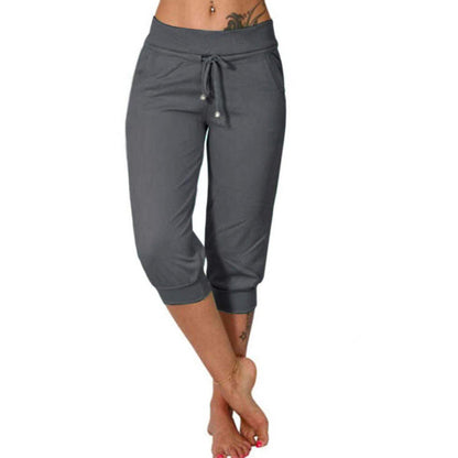 🎁Letzter Tag 50% Rabatt🔥Damen 2025 Ultraweiche Lounge Capri Jogger Sweathose Sport Yoga mit Taschen (JETZT 2 KAUFEN UND VERSANDKOSTENFREI ERHALTEN!!!)