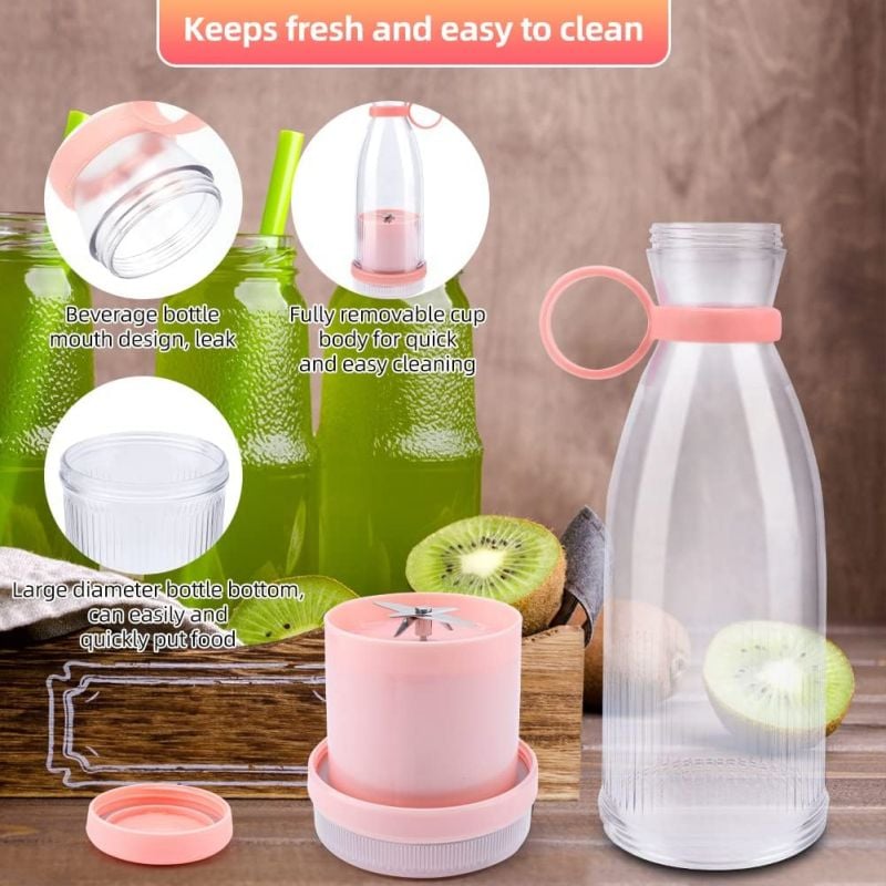 🥤🍊 Portable Juicer Bestseller – Fresh Juice Anytime, USB Rechargeable & Easy Clean ✨