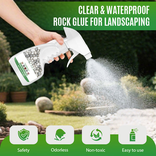 🌿Clear & Waterproof Rock Glue For Landscaping✨Transform Your Garden 💪🌿