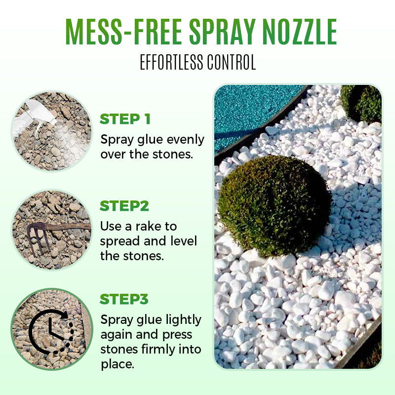 🌿Clear & Waterproof Rock Glue For Landscaping✨Transform Your Garden 💪🌿
