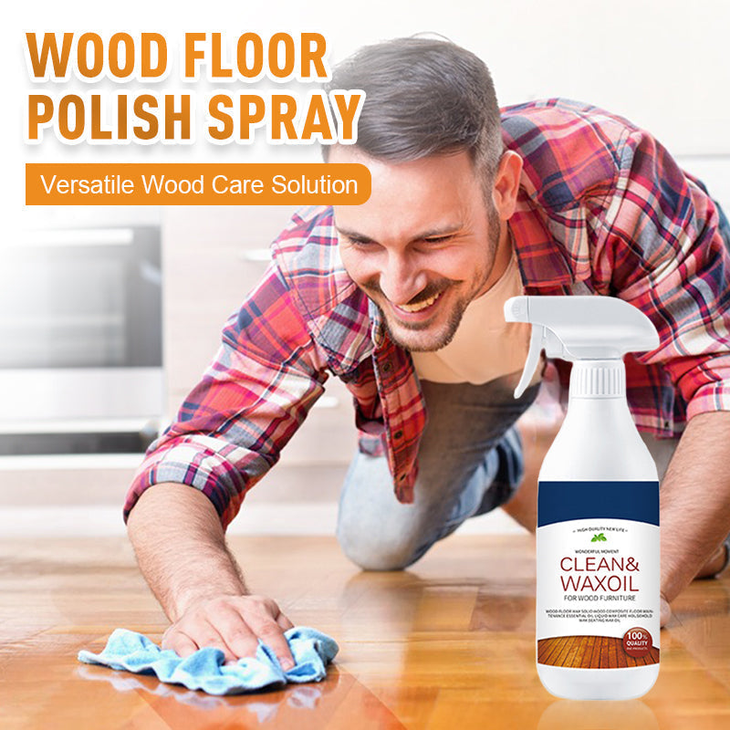 🏠Spray zur Reinigung und Politur von Holzböden✨ Belebt Ihre Holzböden in Minuten✨