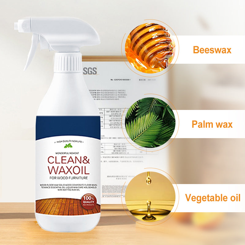 🏠Spray zur Reinigung und Politur von Holzböden✨ Belebt Ihre Holzböden in Minuten✨