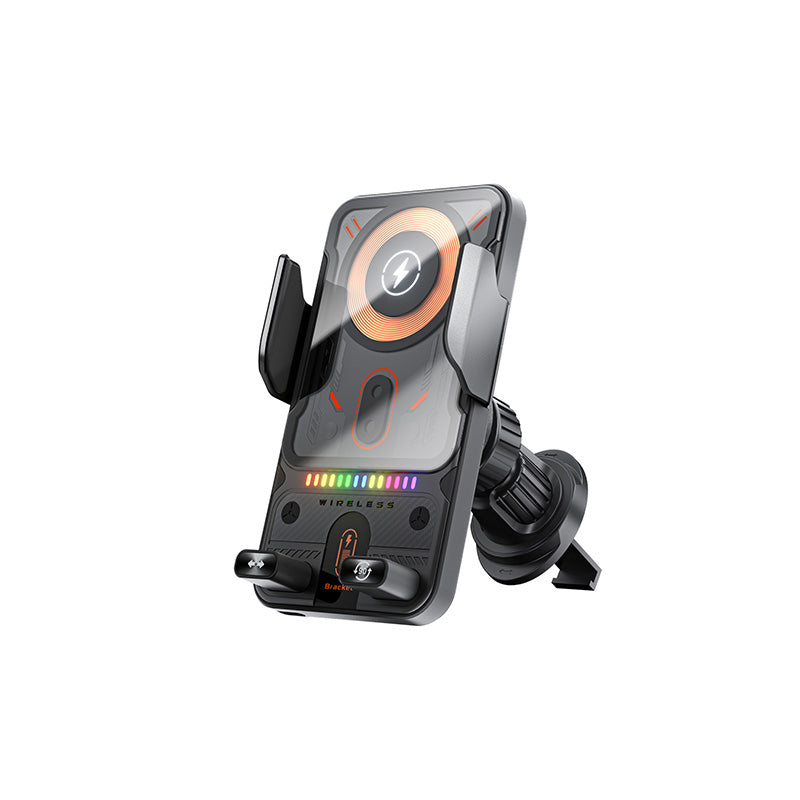 🔥HOT SALE 53% OFF🎁⚡Over 50K Sold! 📱Smart 2-in-1 Car Rotating Mobile Phone Holder & Wireless Charger⚡