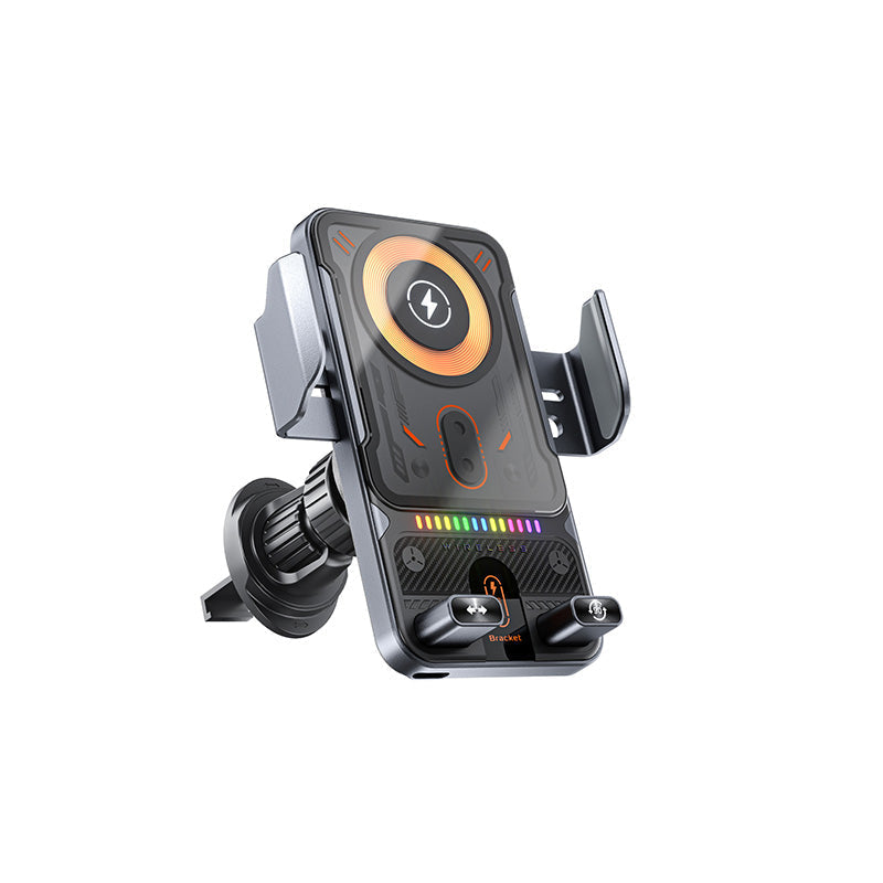 🔥HOT SALE 53% OFF🎁⚡Over 50K Sold! 📱Smart 2-in-1 Car Rotating Mobile Phone Holder & Wireless Charger⚡