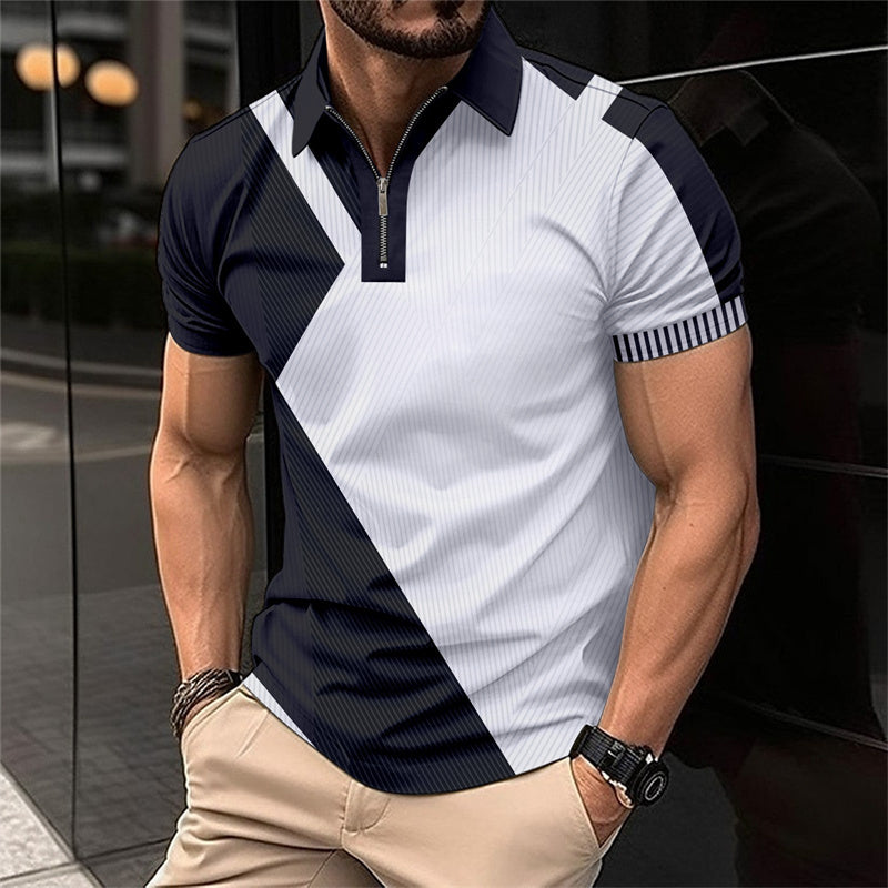 🏃‍♂️ Stay Cool & Stylish – Men's Fashion Breathable Quarter-Zip T-Shirt ✨