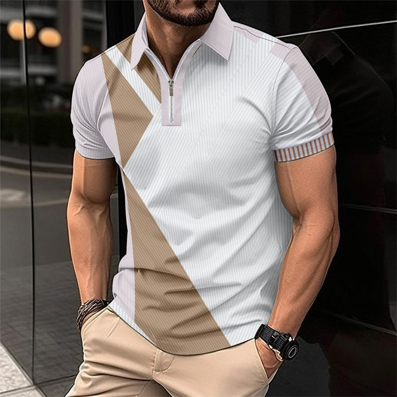 🏃‍♂️ Stay Cool & Stylish – Men's Fashion Breathable Quarter-Zip T-Shirt ✨