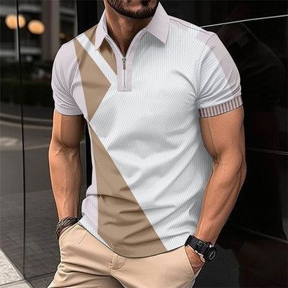🏃‍♂️ Stay Cool & Stylish – Men's Fashion Breathable Quarter-Zip T-Shirt ✨