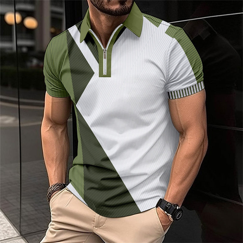 🏃‍♂️ Stay Cool & Stylish – Men's Fashion Breathable Quarter-Zip T-Shirt ✨