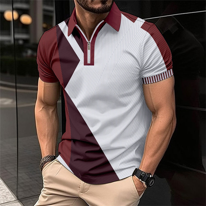 🏃‍♂️ Stay Cool & Stylish – Men's Fashion Breathable Quarter-Zip T-Shirt ✨
