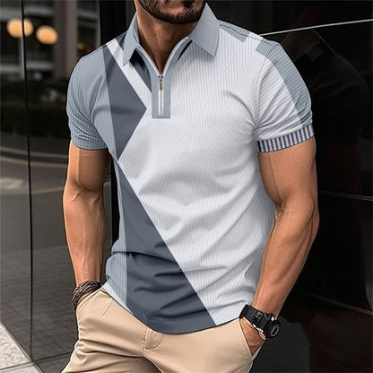 🏃‍♂️ Stay Cool & Stylish – Men's Fashion Breathable Quarter-Zip T-Shirt ✨