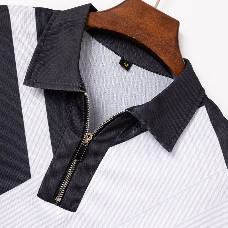 🏃‍♂️ Stay Cool & Stylish – Men's Fashion Breathable Quarter-Zip T-Shirt ✨