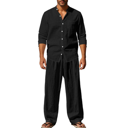 ⏳Time-limited Special⏰Men's Casual Breathable Shirt and Pants Set