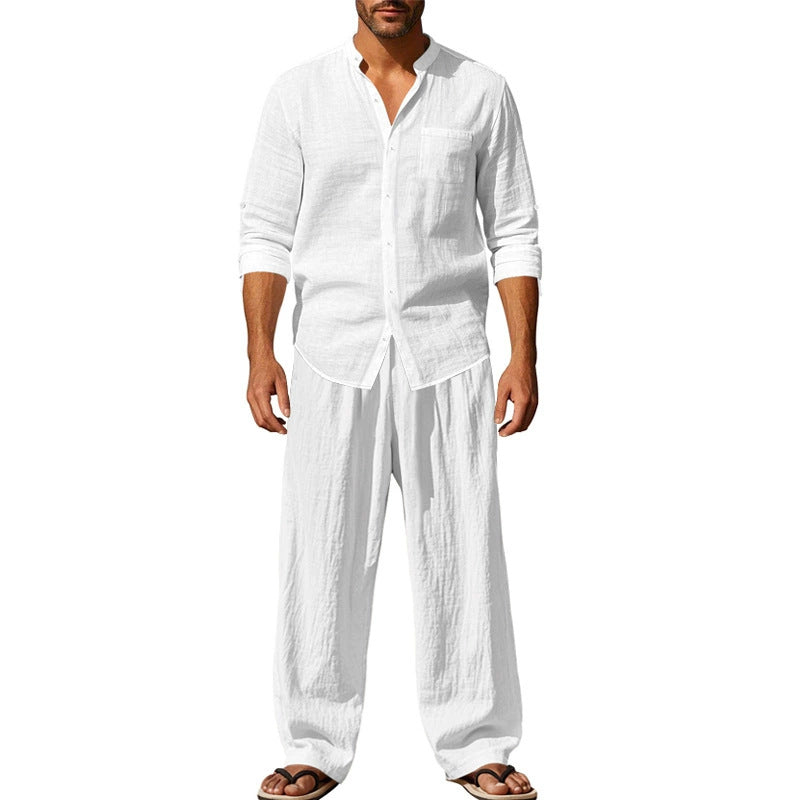 ⏳Time-limited Special⏰Men's Casual Breathable Shirt and Pants Set