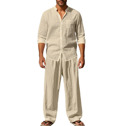 ⏳Time-limited Special⏰Men's Casual Breathable Shirt and Pants Set