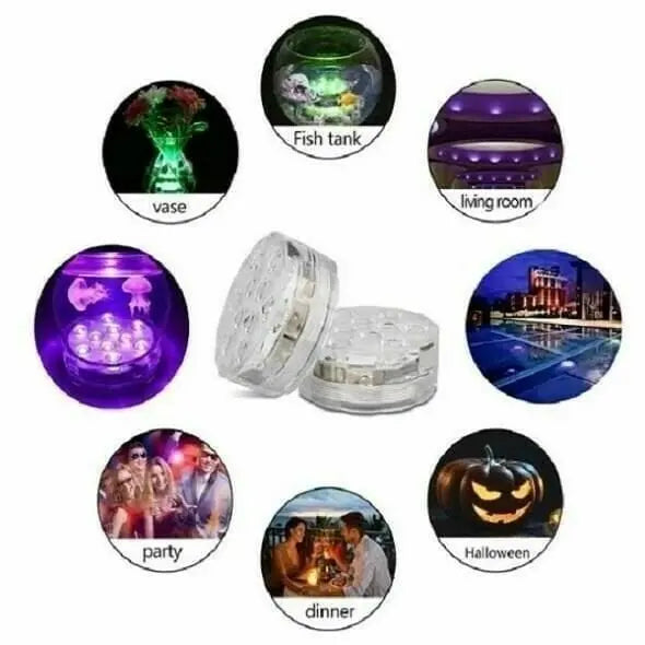 😍Underwater LED Lights (With Wireless Remote Control)🌈 Turn Your Pool Into A Party In Seconds 💦✨