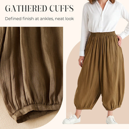 🎊2025 Neue Produkte👗High Waist Hose im Loose-Fit Laternen-Stil
