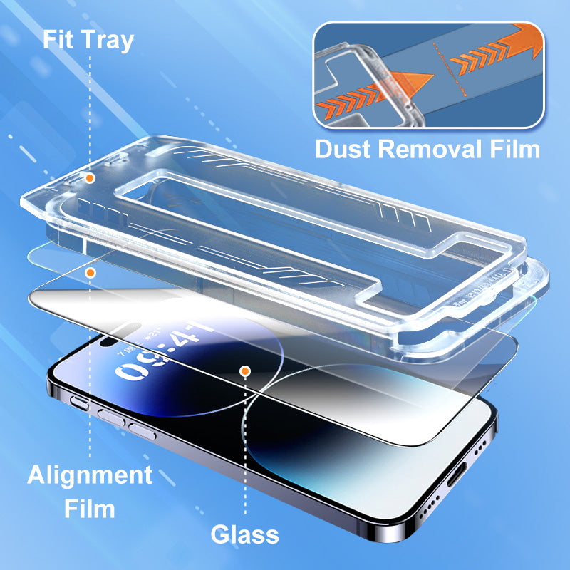 📱Screen Protectors for iPhone with Applicator