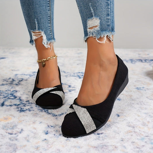 💕Women's Lightweight Fashion Rhinestone Wedge Shoes