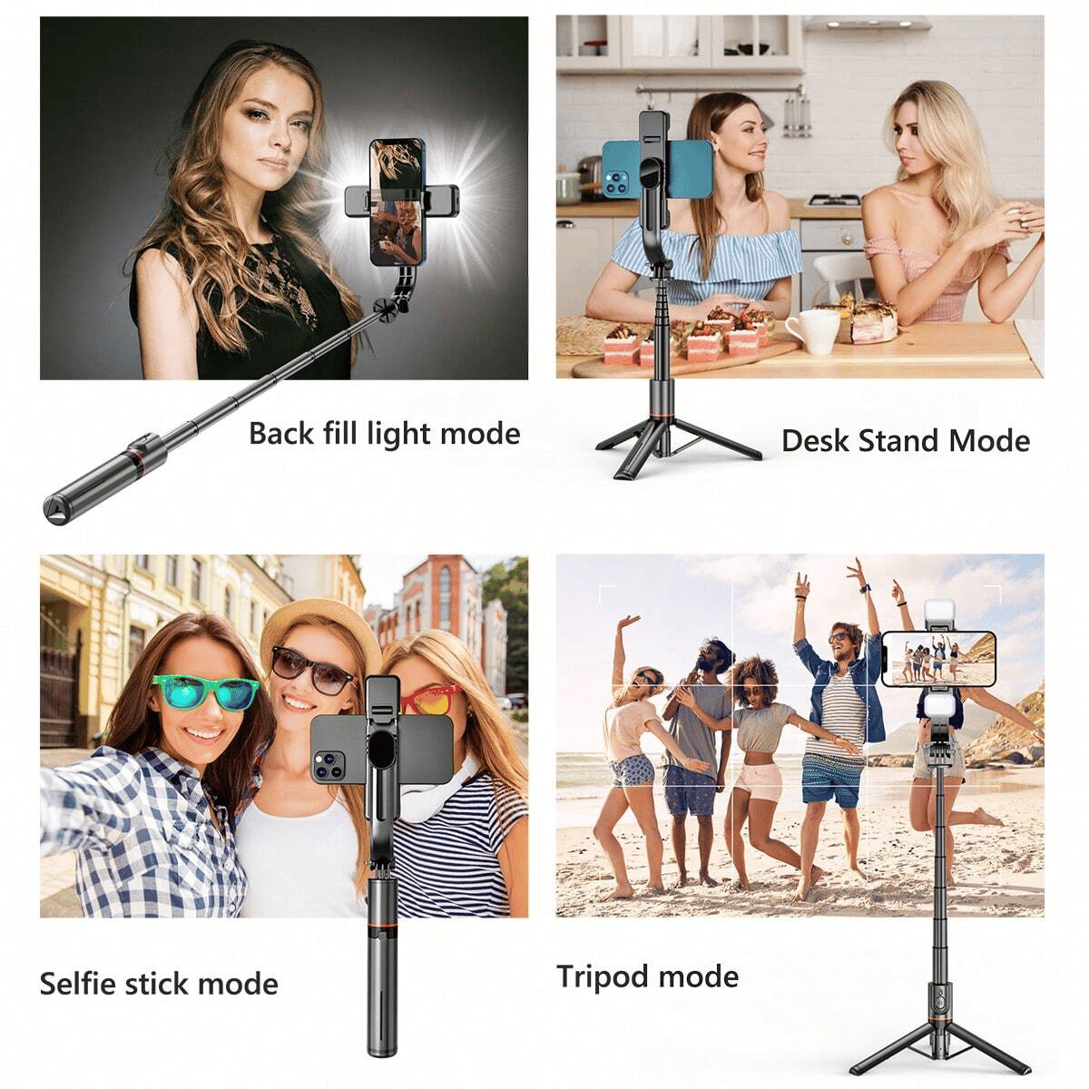 📸Ultimate Foldable Selfie Stick Tripod  – Perfect Shots Every Time!