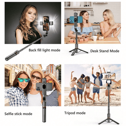 📸Ultimate Foldable Selfie Stick Tripod  – Perfect Shots Every Time!