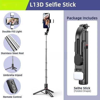 📸Ultimate Foldable Selfie Stick Tripod  – Perfect Shots Every Time!