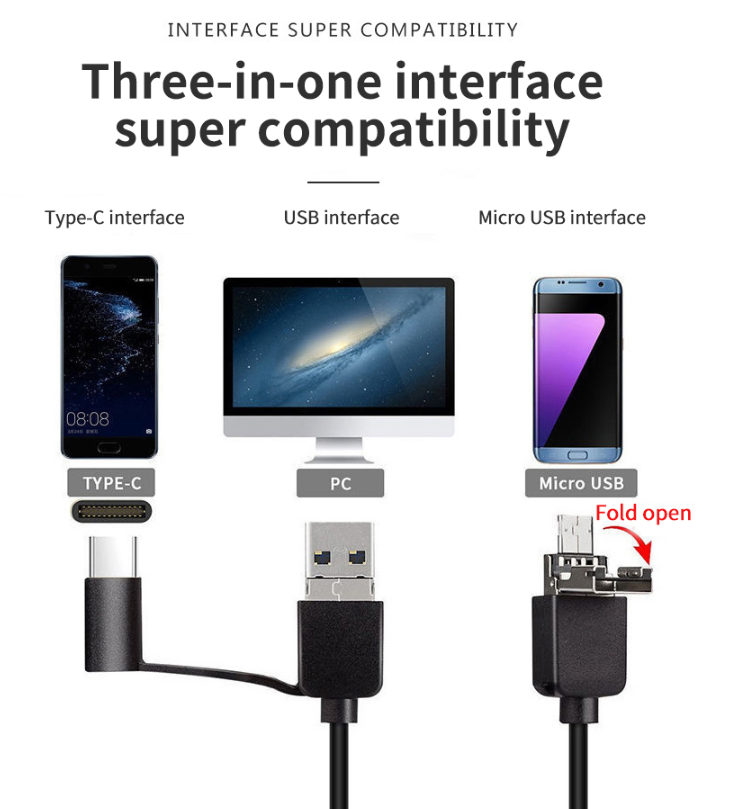💎 50% OFF! 💎 Plug-and-Play Endoscope Camera – HD 1080p, IP67 Waterproof & Works Directly with iPhone, Android & iPad