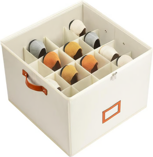 💥Fabric Shoe Organizer, Storage Box 👟Say Goodbye To Shoe Chaos 🚪