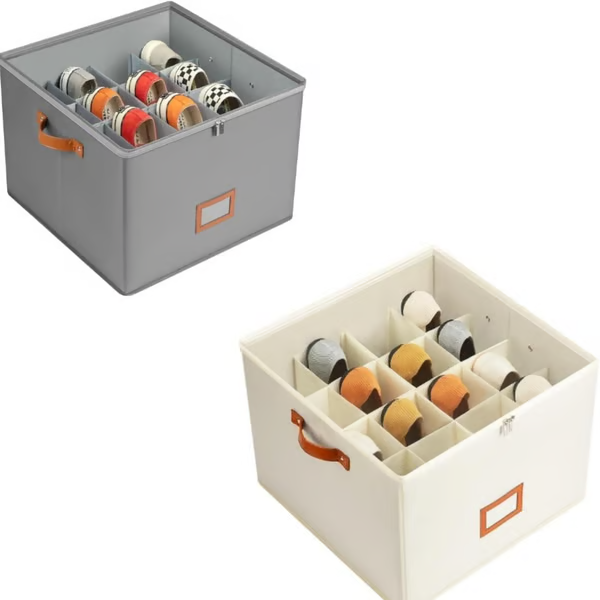 💥Fabric Shoe Organizer, Storage Box 👟Say Goodbye To Shoe Chaos 🚪