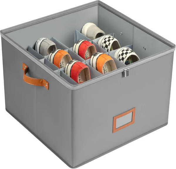 💥Fabric Shoe Organizer, Storage Box 👟Say Goodbye To Shoe Chaos 🚪