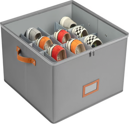💥Fabric Shoe Organizer, Storage Box 👟Say Goodbye To Shoe Chaos 🚪