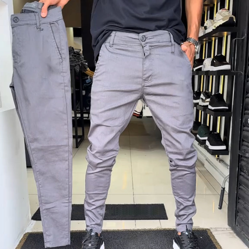 🔥2025 BEST SALE🔥Men’s Slim-Fit Casual Solid Color Pants