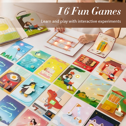 🎁Xmas Sale 50% OFF✨【Beginner Circuit Kit for Kids】✨ -16 Fun Games with Interactive Lights, STEM Kit for Ages 3-6!👼
