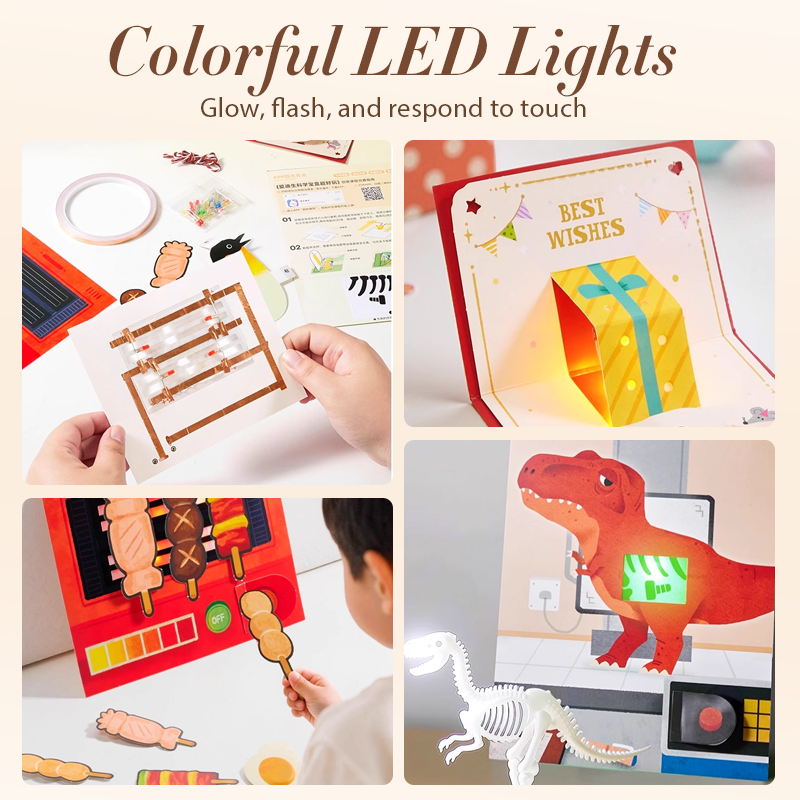 🎁Xmas Sale 50% OFF✨【Beginner Circuit Kit for Kids】✨ -16 Fun Games with Interactive Lights, STEM Kit for Ages 3-6!👼