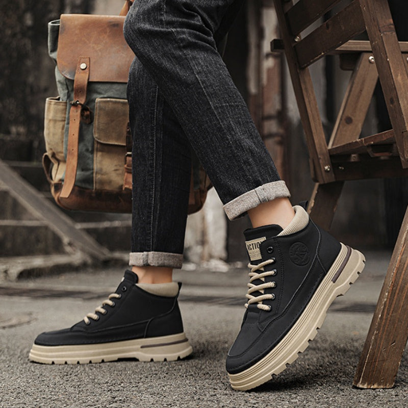 🔥Hot Sale🔥Men’s StreetStep High-Top Boots -👍High grip, supportive body shape!