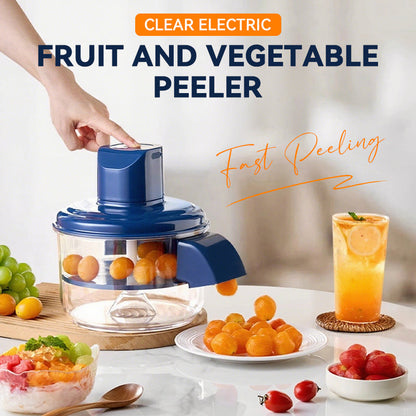 ⏳Nur für kurze Zeit 50% Rabatt⏰Transparenter elektrischer Obst- und Gemüseschäler🍇🧄
