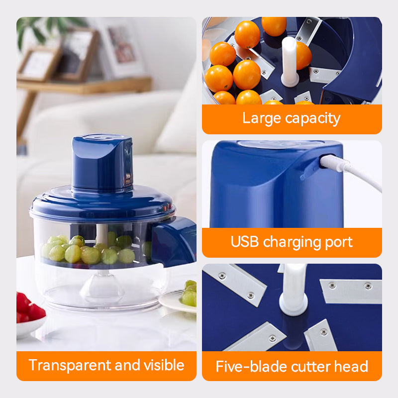 ⏳Nur für kurze Zeit 50% Rabatt⏰Transparenter elektrischer Obst- und Gemüseschäler🍇🧄