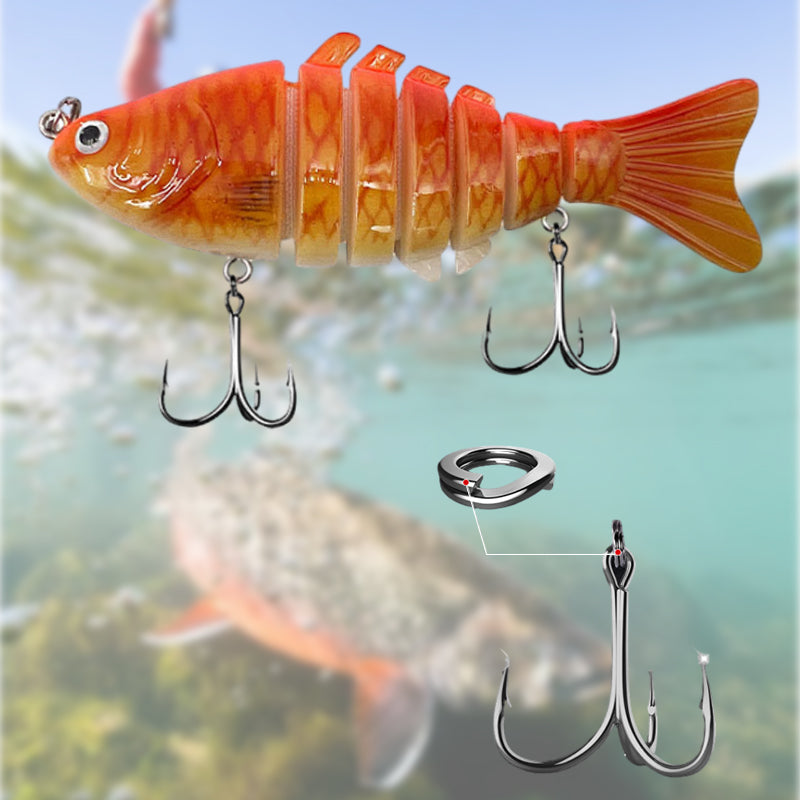 5PCS Lifelike Multi-Jointed Sinking Fishing Lure🎣 Helps You Double Your Catch 🐟