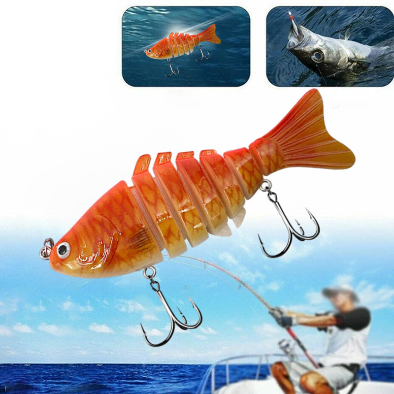5PCS Lifelike Multi-Jointed Sinking Fishing Lure🎣 Helps You Double Your Catch 🐟