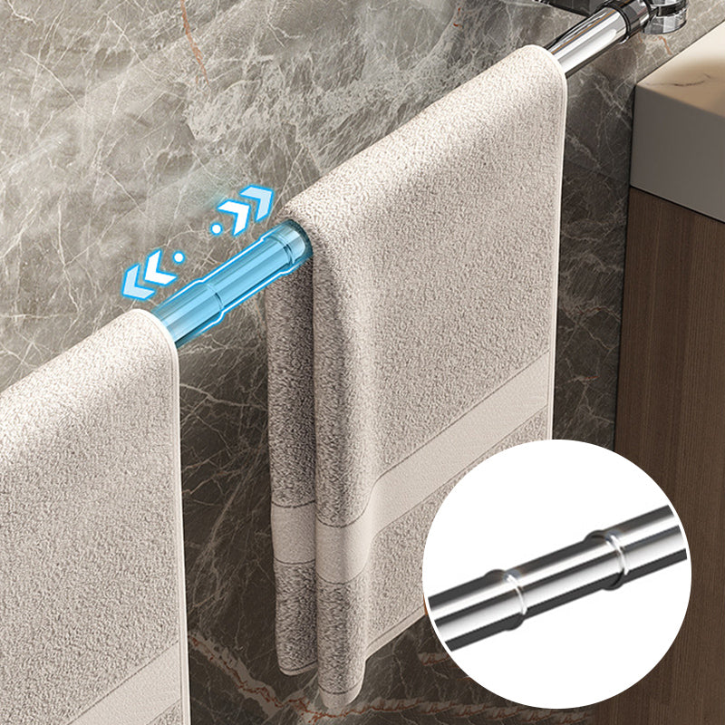 🛁 50% RABATT FÜR KURZE ZEIT! ✨ Verstellbare Handtuchstange mit Saugnäpfen – Bohrerlose Installation & Rostfreies Design für die Badorganisation 🧻🔩