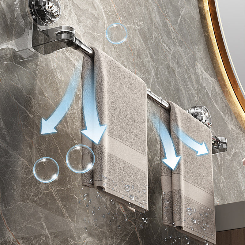 🛁 50% RABATT FÜR KURZE ZEIT! ✨ Verstellbare Handtuchstange mit Saugnäpfen – Bohrerlose Installation & Rostfreies Design für die Badorganisation 🧻🔩