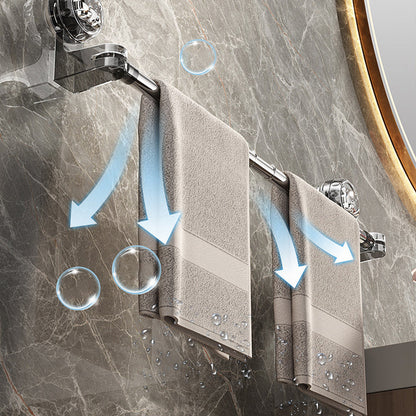 🛁 50% RABATT FÜR KURZE ZEIT! ✨ Verstellbare Handtuchstange mit Saugnäpfen – Bohrerlose Installation & Rostfreies Design für die Badorganisation 🧻🔩