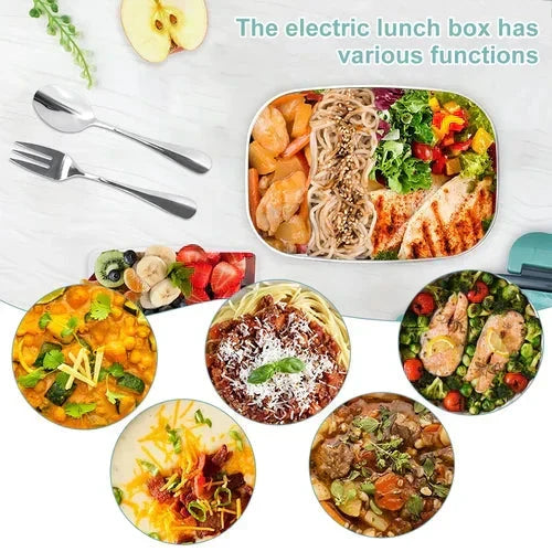 🎁NEW YEAR 2026 HOT SALE 🔥2-in-1 Portable Dual Voltage Electric 7-Piece Set Lunch Box🚛Free Shipping